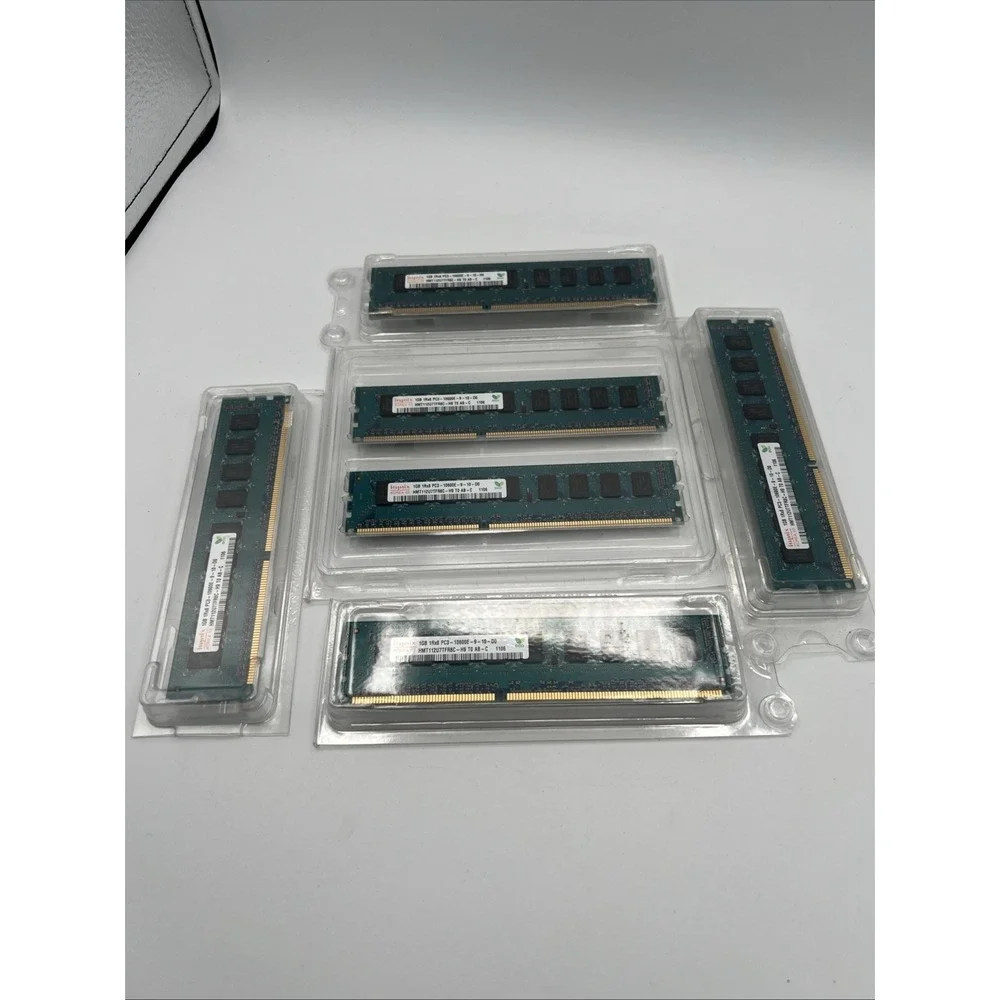 Lot of 6x 1GB (6GB) Hynix HMT112U7TFR8V-H9 PC3-10600E‎ Server Memory Module